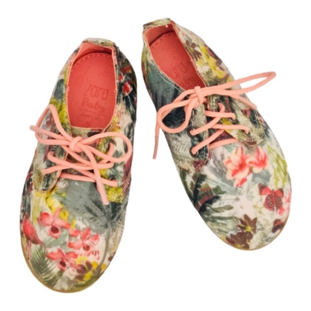 BABY ZARA • Floral Derby Met Bluchers Walkers Shoes - Picture 11 of 11